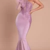 Portia And Scarlett - PS21140 Applique One Shoulder Mermaid Gown