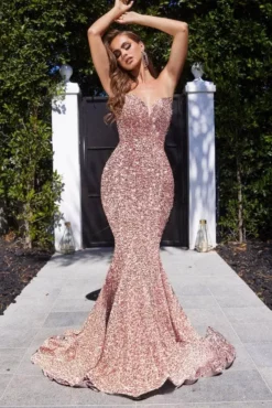 Portia And Scarlett - PS21208 Strapless V-Neck Sequin Gown -Hot Sale WEDDING Store portia and scarlett ps21208 strapless v neck sequin gown prom dresses 30490659225683