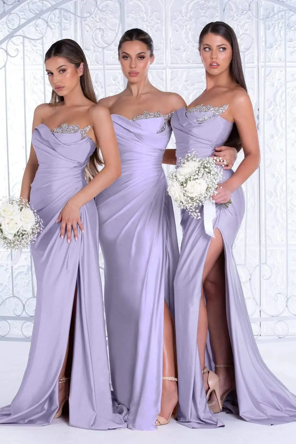 Portia And Scarlett - PS21218 Sweetheart Neck Drape Fitted Gown 14 Portia And Scarlett - PS21218 Sweetheart Neck Drape Fitted Gown - Image 14