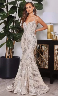 Portia And Scarlett - PS22038 Sequined Sweetheart Trumpet Gown