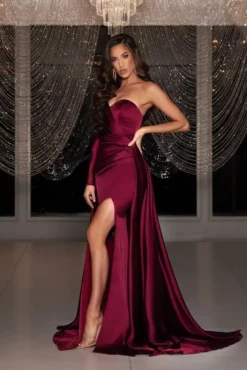 Portia And Scarlett - PS22124 One Shoulder Ruched A-Line Gown 5 Portia And Scarlett - PS22124 One Shoulder Ruched A-Line Gown -Hot Sale WEDDING Store portia and scarlett ps22124 one shoulder ruched a line gown prom dresses 29713704026195