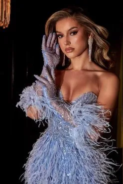 Portia And Scarlett PS23912 - Feathered Strapless Cocktail Dress -Hot Sale WEDDING Store portia and scarlett ps23912 feathered strapless cocktail dress cocktail dresses 31453873537107