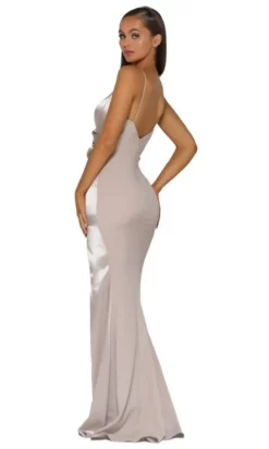 Portia And Scarlett - PS5006 Surplice V Neck High Slit Long Gown -Hot Sale WEDDING Store portia and scarlett ps5006 surplice v neck high slit long gown bridesmaid dresses 28133833801811