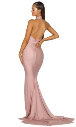 Portia And Scarlett - PS5007 High Halter Trumpet Dress With Slit 10 Portia And Scarlett - PS5007 High Halter Trumpet Dress With Slit -Hot Sale WEDDING Store portia and scarlett ps5007 high halter trumpet dress with slit bridesmaid dresses 28789315469395