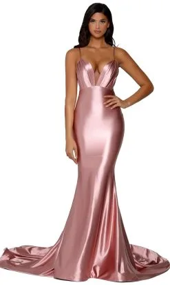Portia And Scarlett - PS6391 Plunging Sweetheart Trumpet Evening Dress