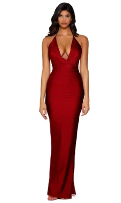 Portia And Scarlett - PS6395 Plunging Neck String Back Evening Dress -Hot Sale WEDDING Store portia and scarlett ps6395 plunging neck string back evening dress prom dresses 28126999314515