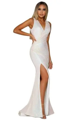 Portia And Scarlett - PS6411 Surplice V Neck Full Sequin Evening Dress -Hot Sale WEDDING Store portia and scarlett ps6411 surplice v neck full sequin evening dress prom dresses 14616368742483