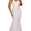 Portia And Scarlett - PS6423 V Neck Mermaid Evening Gown