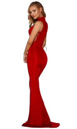 Portia And Scarlett - PS6439 Strappy High Halter Sheath Dress 5 Portia And Scarlett - PS6439 Strappy High Halter Sheath Dress -Hot Sale WEDDING Store portia and scarlett ps6439 strappy high halter sheath dress prom dresses 14645481635923