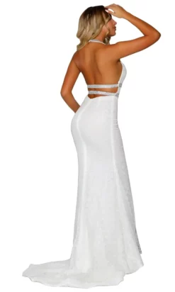 Portia And Scarlett - PSB6803 Halter V Neck Trumpet Gown -Hot Sale WEDDING Store portia and scarlett psb6803 halter v neck trumpet gown wedding dresses 14645097332819