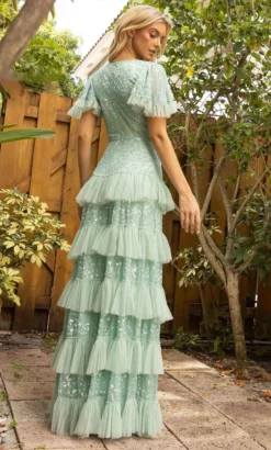 Primavera Couture 12017 - Tiered A-line Embellished Dress -Hot Sale WEDDING Store primavera couture 12017 tiered a line embellished dress mother of the bride dresses 31748378460243