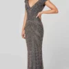 Primavera Couture 3674 - Cap Sleeve Embellished Gown