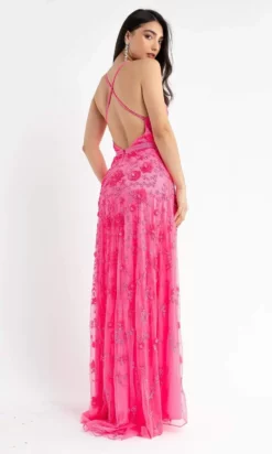 Primavera Couture - 3772 Floral Beaded Spaghetti Strap Long Dress -Hot Sale WEDDING Store primavera couture 3772 floral beaded spaghetti strap long dress special occasion dress 29510187319379