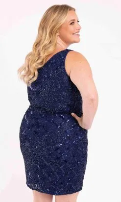 Primavera Couture 3885 - Embellished Asymmetrical Cocktail Dress -Hot Sale WEDDING Store primavera couture 3885 embellished asymmetrical cocktail dress homecoming dresses 30844303605843