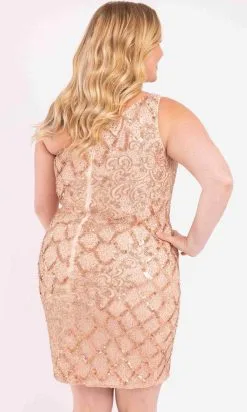 Primavera Couture 3885 - Embellished Asymmetrical Cocktail Dress -Hot Sale WEDDING Store primavera couture 3885 embellished asymmetrical cocktail dress homecoming dresses 30844303638611