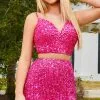 Rachel Allan 40199 - Two-Piece Sequin Cocktail Dress