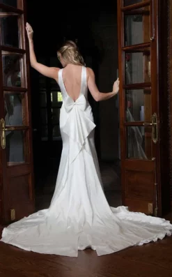 Rachel Allan Bridal - M628 Silk Satin Bateau Mermaid Dress -Hot Sale WEDDING Store rachel allan bridal m628 silk satin bateau mermaid dress wedding dresses 28921496830035