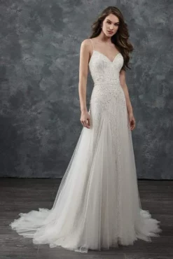Rachel Allan Bridal - M650 Beaded Embellished Trumpet Wedding Gown