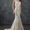 Rachel Allan Bridal - M655 Lace Appliqued Deep V Back Wedding Dress