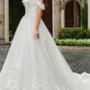 Rachel Allan Bridal RB5015 - Off Shoulder Corseted Bridal Gown