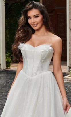 Rachel Allan Bridal RB5015 - Off Shoulder Corseted Bridal Gown -Hot Sale WEDDING Store rachel allan bridal rb5015 off shoulder corseted bridal gown bridal dresses 32221674209363
