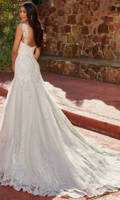 Rachel Allan Bridal Rachel Allan M825 - Applique-Ornate Trumpet Bridal Gown -Hot Sale WEDDING Store rachel allan m825 applique ornate trumpet bridal gown special occasion dress 30763671945299