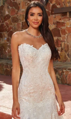 Rachel Allan Bridal Rachel Allan M825 - Applique-Ornate Trumpet Bridal Gown -Hot Sale WEDDING Store rachel allan m825 applique ornate trumpet bridal gown special occasion dress 30763672043603