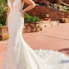 Rachel Allan Bridal Rachel Allan M826 - Deep V-Neck Lace Bridal Gown