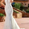 Rachel Allan Bridal Rachel Allan M828 - Strapless Lace Bridal Gown With Overskirt