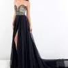 Rachel Allan Prima Donna - 5006 Strapless Sweetheart Slit Evening Gown