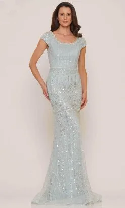 Rina Di Montella RD2753 - Short Sleeve Scoop Neck Long Dress 7 Rina Di Montella RD2753 - Short Sleeve Scoop Neck Long Dress -Hot Sale WEDDING Store rina di montella rd2753 short sleeve scoop neck long dress special occasion dress 4 sky blue 30701083361363