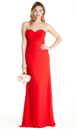 Aspeed Design - Ruched Sweetheart Evening Sheath Dress -Hot Sale WEDDING Store ruched sweetheart evening sheath dress dress xxs red 5654713598009