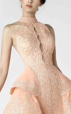 Saiid Kobeisy - High Neck Keyhole Gown 2910 -Hot Sale WEDDING Store saiid kobeisy high neck keyhole gown 2910 special occasion dress 5423115173945