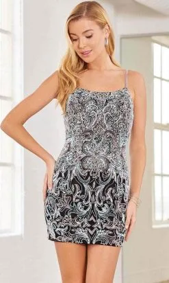 SCALA 60319 - Sleeveless Scoop Neck Cocktail Dress