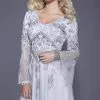 Shail K - 21206 Beaded V Neck Long Sleeves Dress