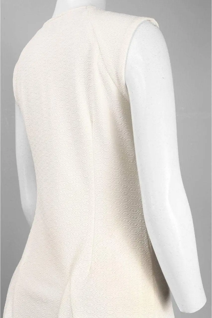 Sharagano - HW4S11GY5 Pleated Jewel A-line Dress 3 Sharagano - HW4S11GY5 Pleated Jewel A-line Dress - Image 3