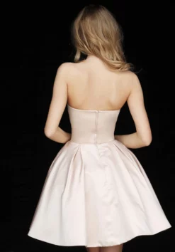Sherri Hill - 51390 Strapless Satin Short A Line Dress -Hot Sale WEDDING Store sherri hill 51390 strapless satin short a line dress special occasion dress 28019404537939 scaled