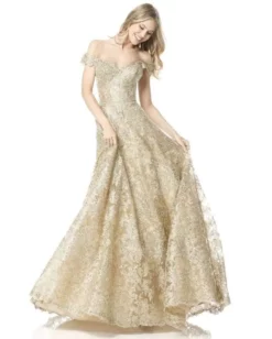 Sherri Hill - 51573 Off-Shoulder Cap Sleeve Lace Long Dress 19 Sherri Hill - 51573 Off-Shoulder Cap Sleeve Lace Long Dress -Hot Sale WEDDING Store sherri hill 51573 off shoulder cap sleeve lace long dress wedding dresses 00 gold 28358589841491