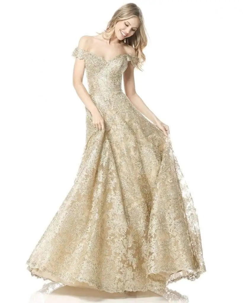 Sherri Hill - 51573 Off-Shoulder Cap Sleeve Lace Long Dress 8 Sherri Hill - 51573 Off-Shoulder Cap Sleeve Lace Long Dress - Image 8