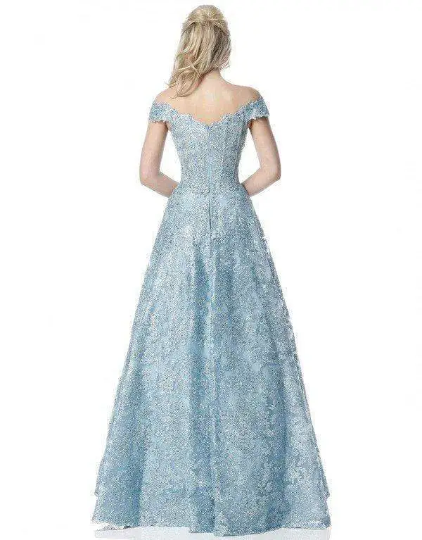 Sherri Hill - 51573 Off-Shoulder Cap Sleeve Lace Long Dress 6 Sherri Hill - 51573 Off-Shoulder Cap Sleeve Lace Long Dress - Image 6