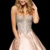 Sherri Hill - 52109 Jeweled Strapless Corset A-Line Short Dress