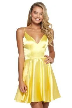 Sherri Hill - 52253 Sleeveless V-Neck Satin Short Dress 16 Sherri Hill - 52253 Sleeveless V-Neck Satin Short Dress -Hot Sale WEDDING Store sherri hill 52253 sleeveless v neck satin short dress special occasion dress 11834052575315 scaled