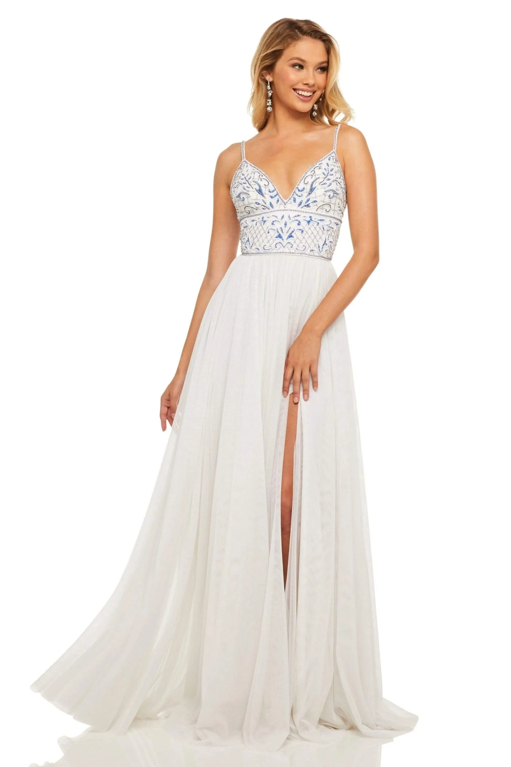 Sherri Hill - 52450 A Line Beaded Dress 1 Sherri Hill - 52450 A Line Beaded Dress
