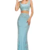 Sherri Hill - 52686 Two Piece Beaded Scoop Neck Fitted Dress