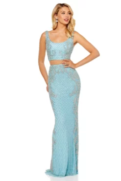 Sherri Hill - 52686 Two Piece Beaded Scoop Neck Fitted Dress -Hot Sale WEDDING Store sherri hill 52686 two piece beaded scoop neck fitted dress special occasion dress 11826300518483 scaled