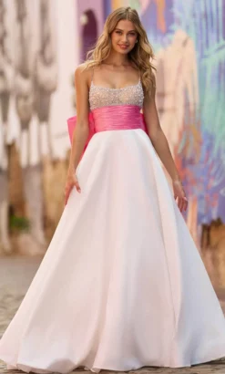 Sherri Hill 55595 - Beaded Sleeveless A-line Gown -Hot Sale WEDDING Store sherri hill 55595 beaded sleeveless a line gown prom dresses 32287628034131