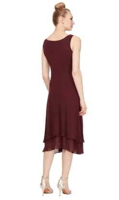 SLNY - 116184 Bejeweled Scoop Neck Chiffon Dress With Jacket -Hot Sale WEDDING Store slny 116184 bejeweled scoop neck chiffon dress with jacket wedding guest 28032005668947