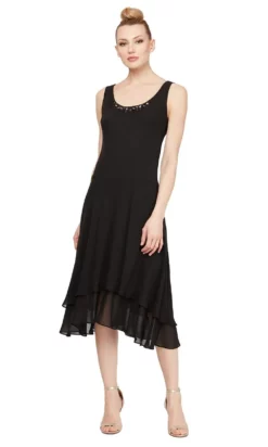 SLNY - 116184 Bejeweled Scoop Neck Chiffon Dress With Jacket -Hot Sale WEDDING Store slny 116184 bejeweled scoop neck chiffon dress with jacket wedding guest 28818731827283