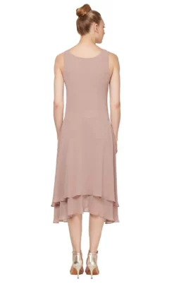 SLNY - 116184 Bejeweled Scoop Neck Chiffon Dress With Jacket -Hot Sale WEDDING Store slny 116184 bejeweled scoop neck chiffon dress with jacket wedding guest 28818739232851