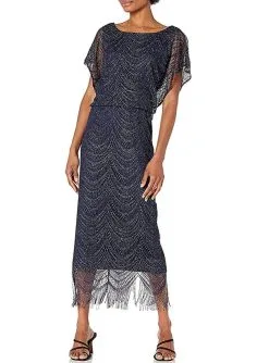 SLNY - 195173 Flutter Sleeve Fringed Crochet Dress 24 SLNY - 195173 Flutter Sleeve Fringed Crochet Dress -Hot Sale WEDDING Store slny 195173 flutter sleeve fringed crochet dress wedding guest 31400961114195